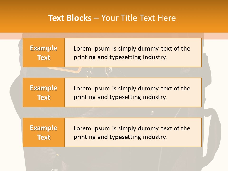 Rolling Luggage Duffle Bag With Pull Handle PowerPoint Template