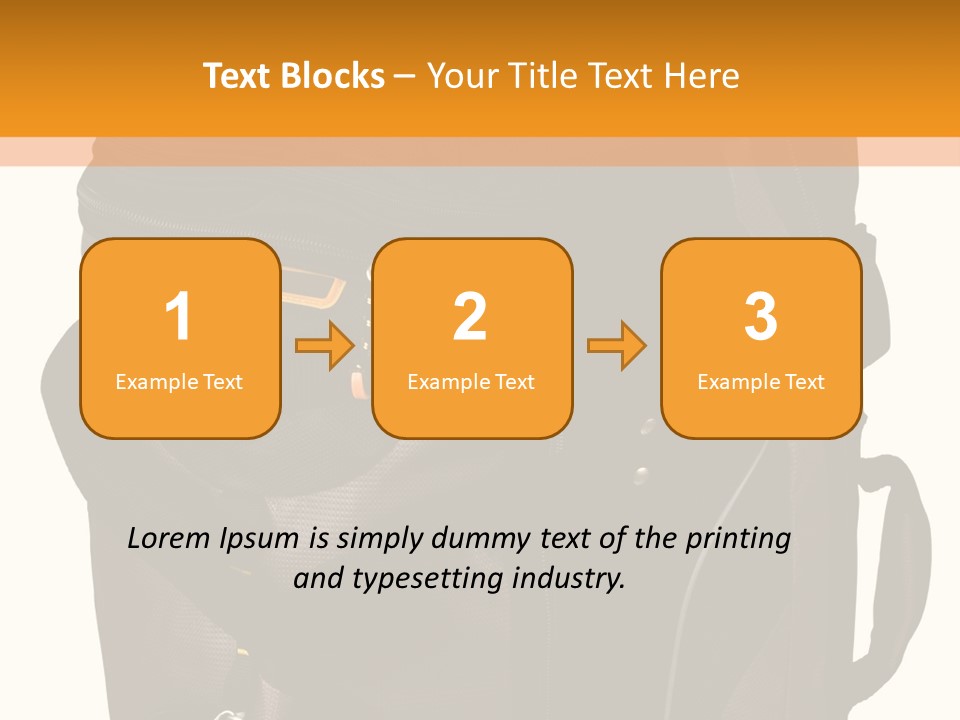 Rolling Luggage Duffle Bag With Pull Handle PowerPoint Template