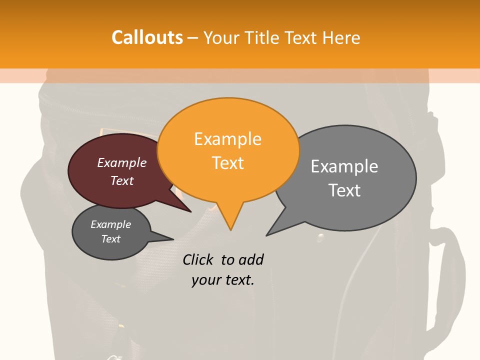 Rolling Luggage Duffle Bag With Pull Handle PowerPoint Template