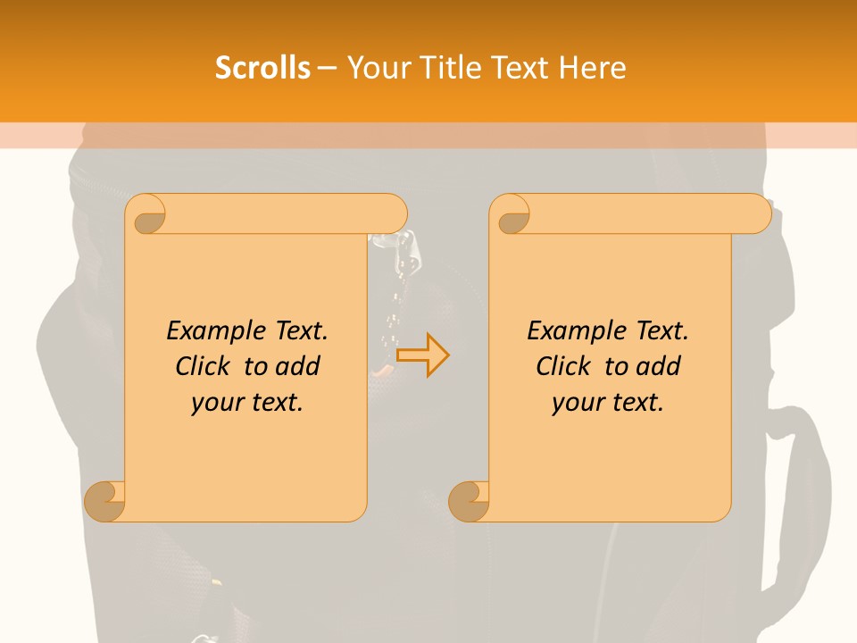 Rolling Luggage Duffle Bag With Pull Handle PowerPoint Template
