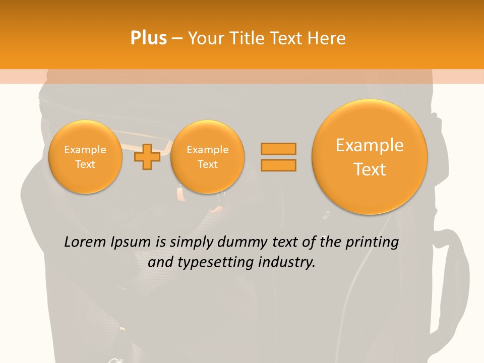 Rolling Luggage Duffle Bag With Pull Handle PowerPoint Template