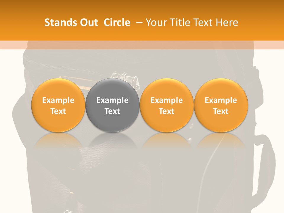 Rolling Luggage Duffle Bag With Pull Handle PowerPoint Template