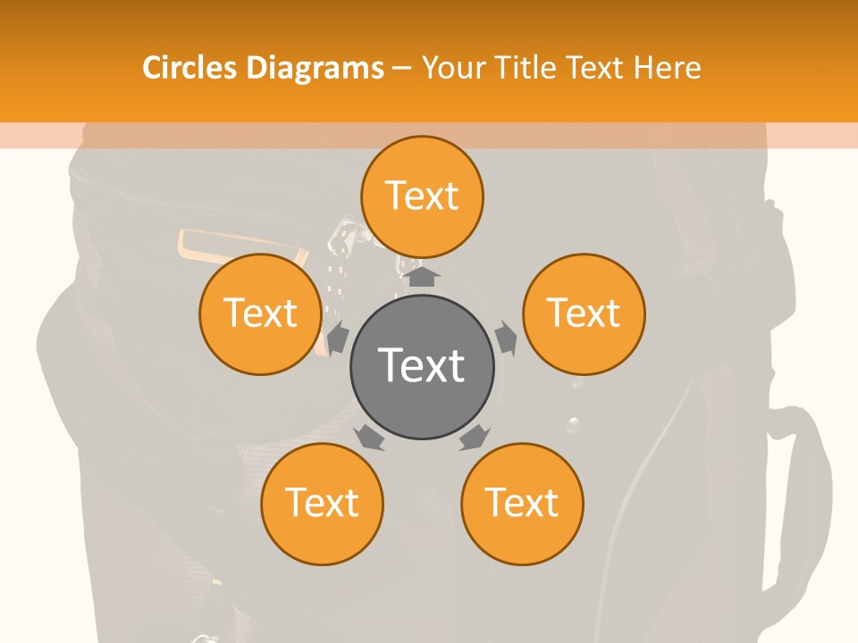 Rolling Luggage Duffle Bag With Pull Handle PowerPoint Template