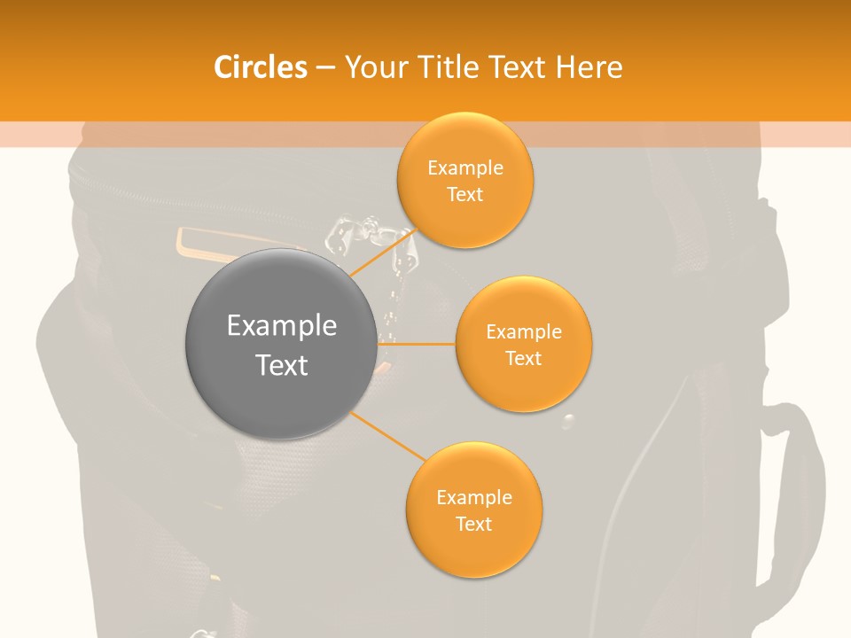 Rolling Luggage Duffle Bag With Pull Handle PowerPoint Template