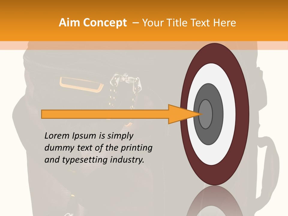 Rolling Luggage Duffle Bag With Pull Handle PowerPoint Template