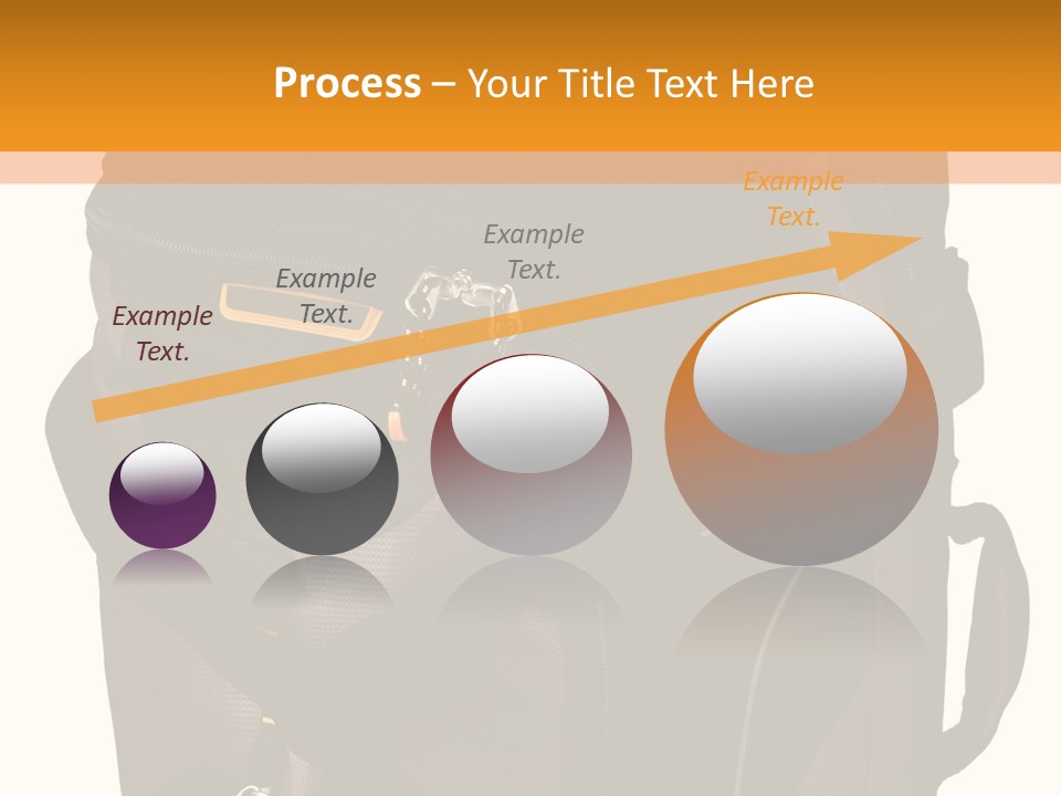 Rolling Luggage Duffle Bag With Pull Handle PowerPoint Template