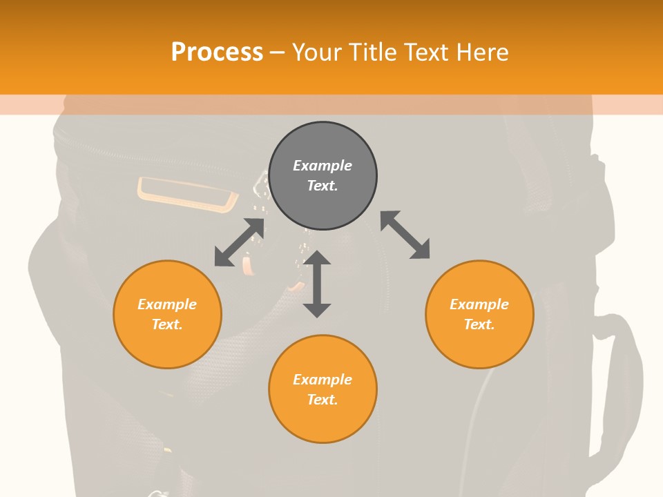 Rolling Luggage Duffle Bag With Pull Handle PowerPoint Template