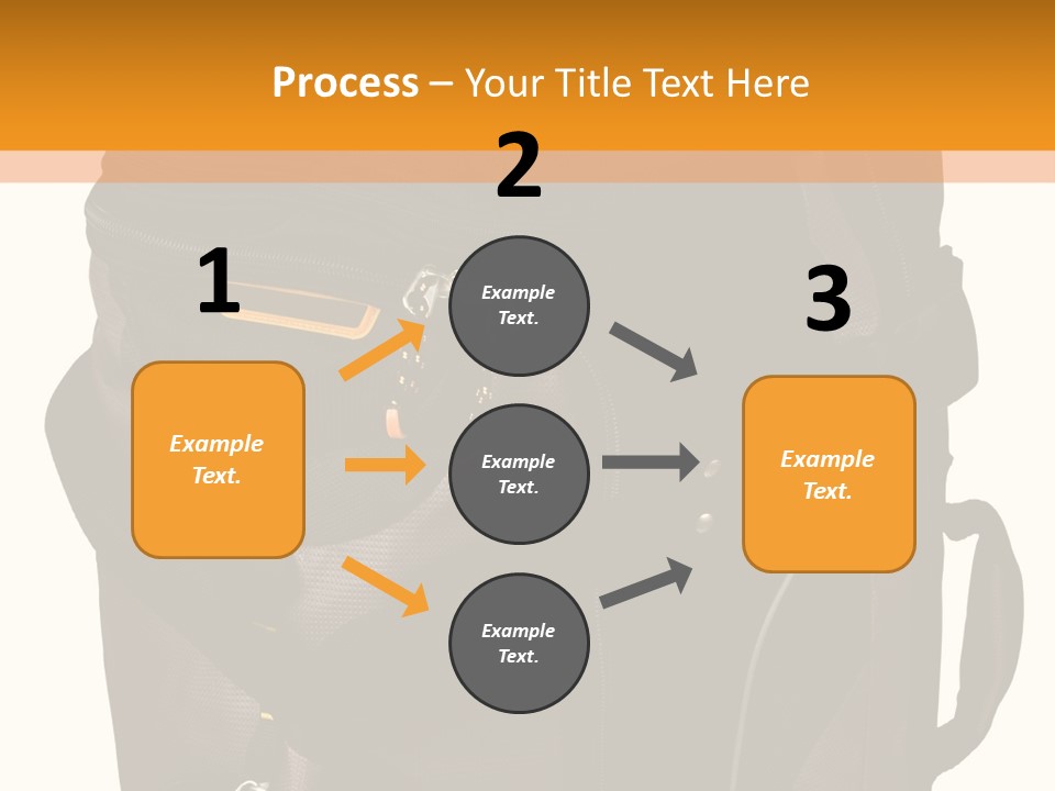 Rolling Luggage Duffle Bag With Pull Handle PowerPoint Template