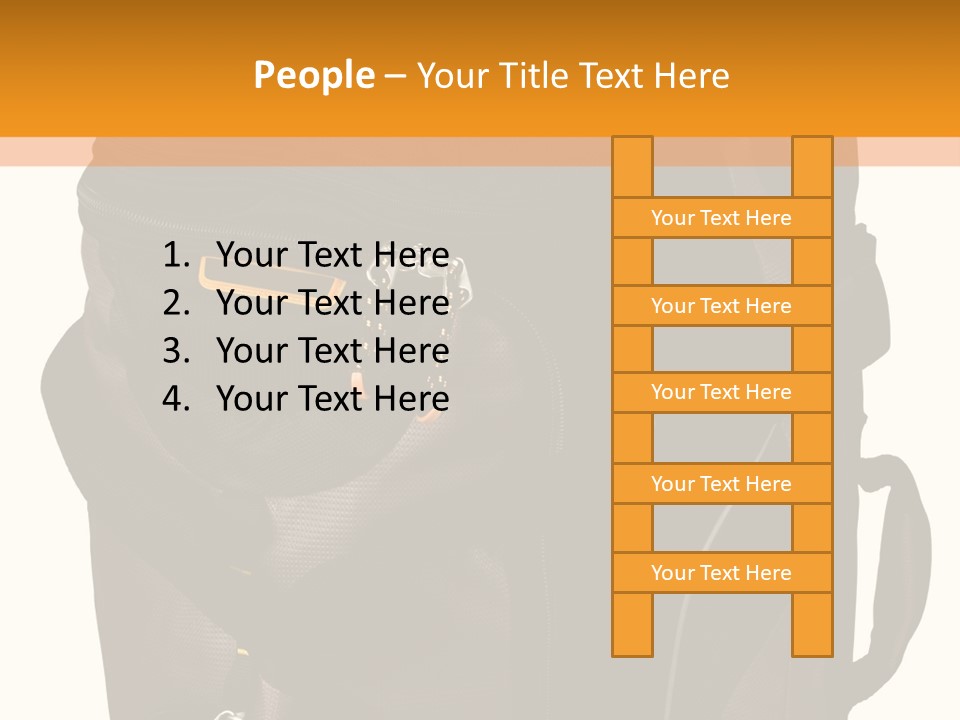 Rolling Luggage Duffle Bag With Pull Handle PowerPoint Template