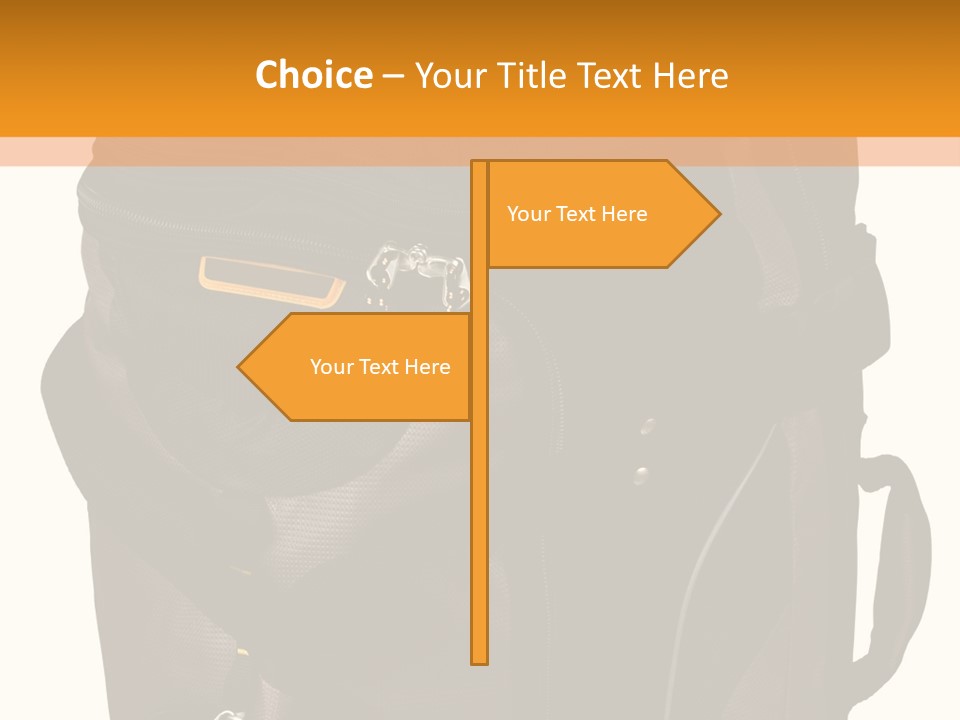 Rolling Luggage Duffle Bag With Pull Handle PowerPoint Template