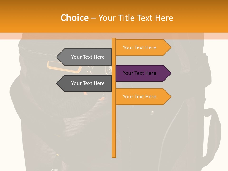 Rolling Luggage Duffle Bag With Pull Handle PowerPoint Template