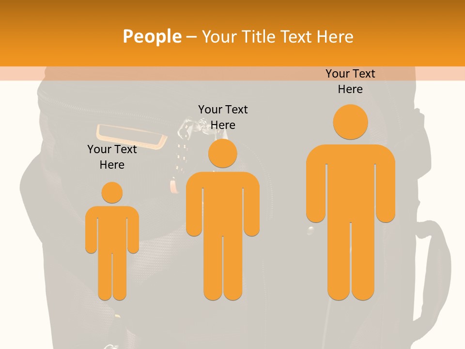 Rolling Luggage Duffle Bag With Pull Handle PowerPoint Template