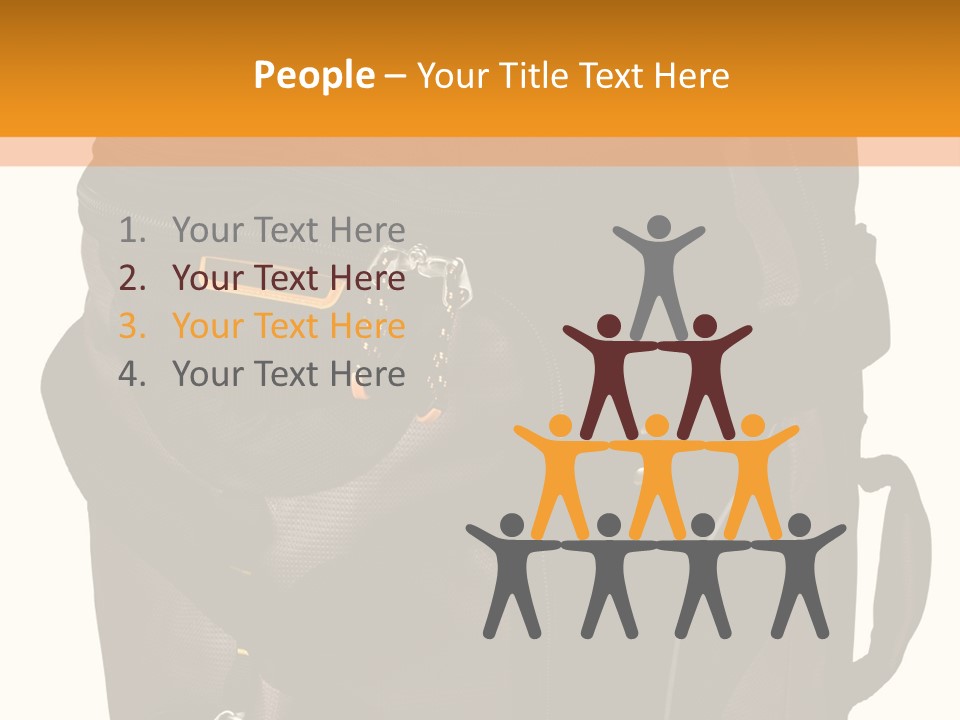 Rolling Luggage Duffle Bag With Pull Handle PowerPoint Template