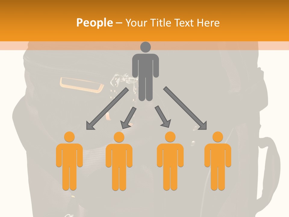 Rolling Luggage Duffle Bag With Pull Handle PowerPoint Template