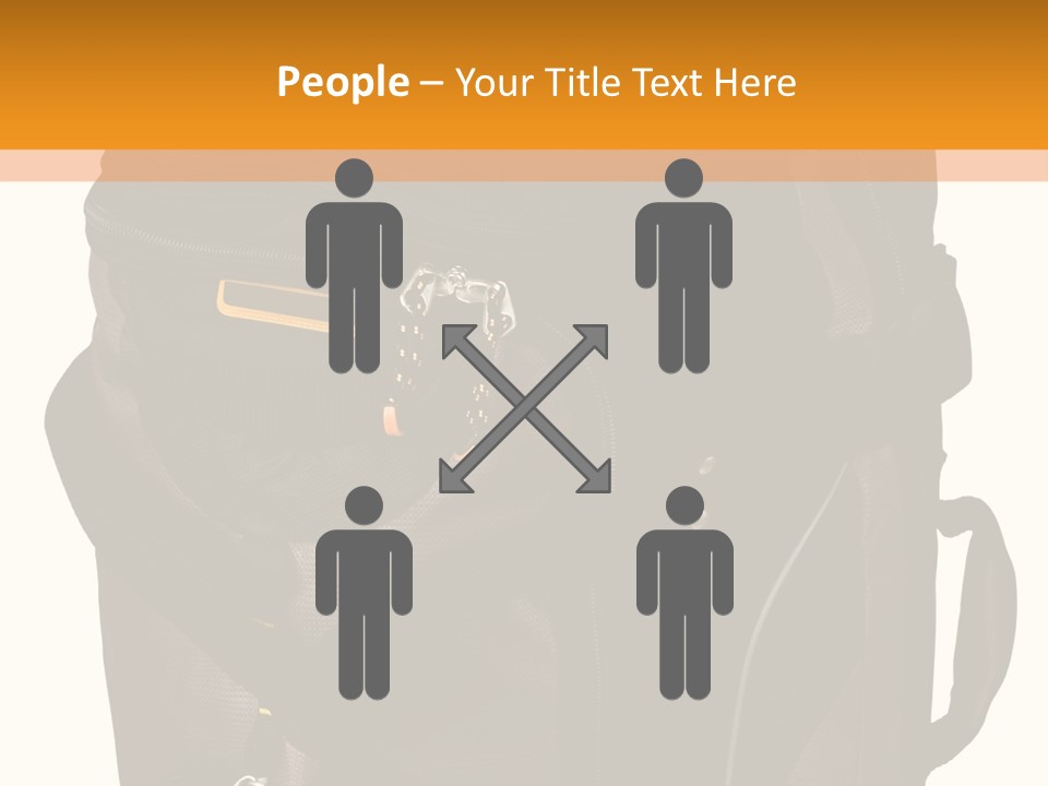 Rolling Luggage Duffle Bag With Pull Handle PowerPoint Template