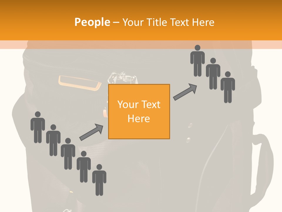 Rolling Luggage Duffle Bag With Pull Handle PowerPoint Template