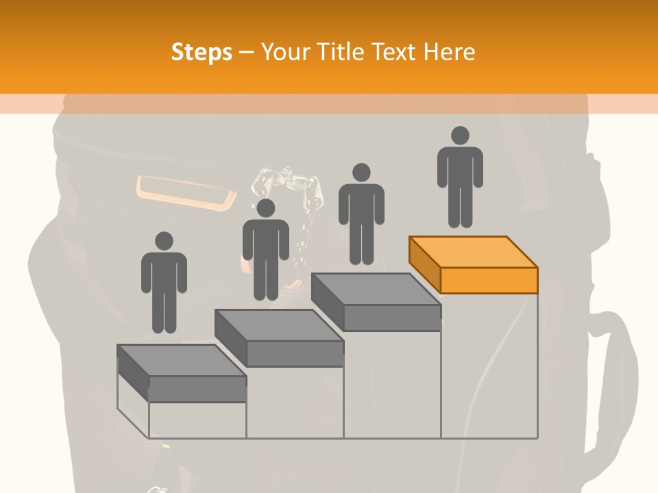 Rolling Luggage Duffle Bag With Pull Handle PowerPoint Template