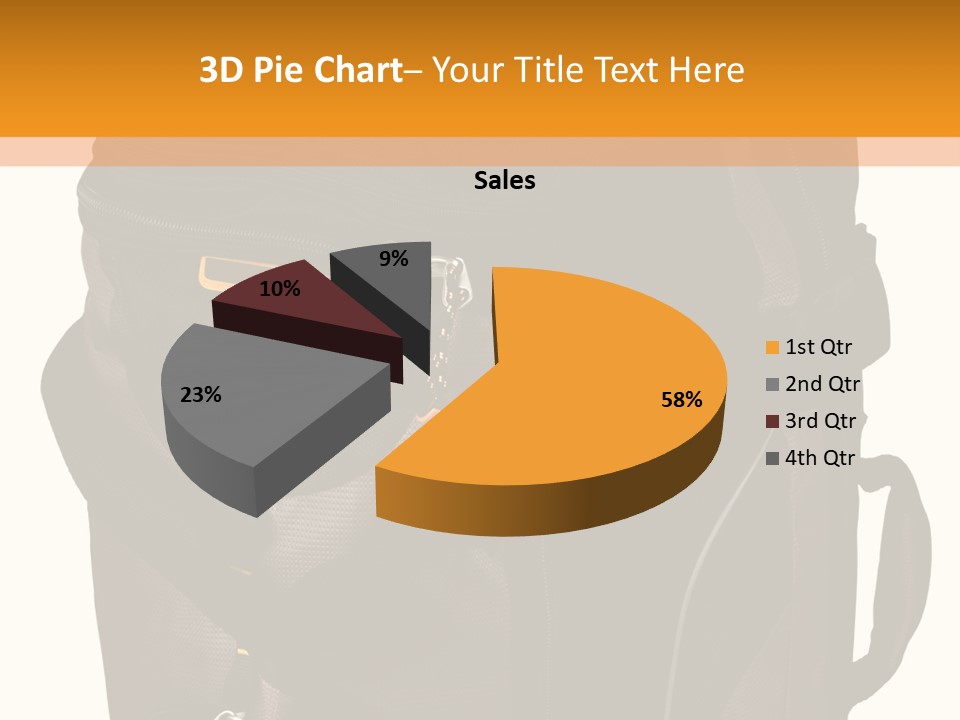 Rolling Luggage Duffle Bag With Pull Handle PowerPoint Template