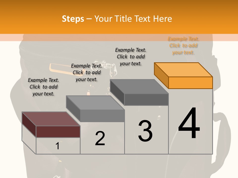 Rolling Luggage Duffle Bag With Pull Handle PowerPoint Template
