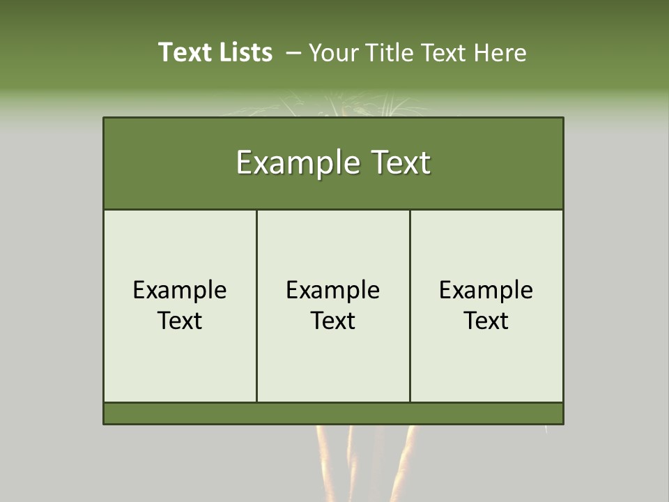 Red Green Silver And Golden Fireworks Display PowerPoint Template