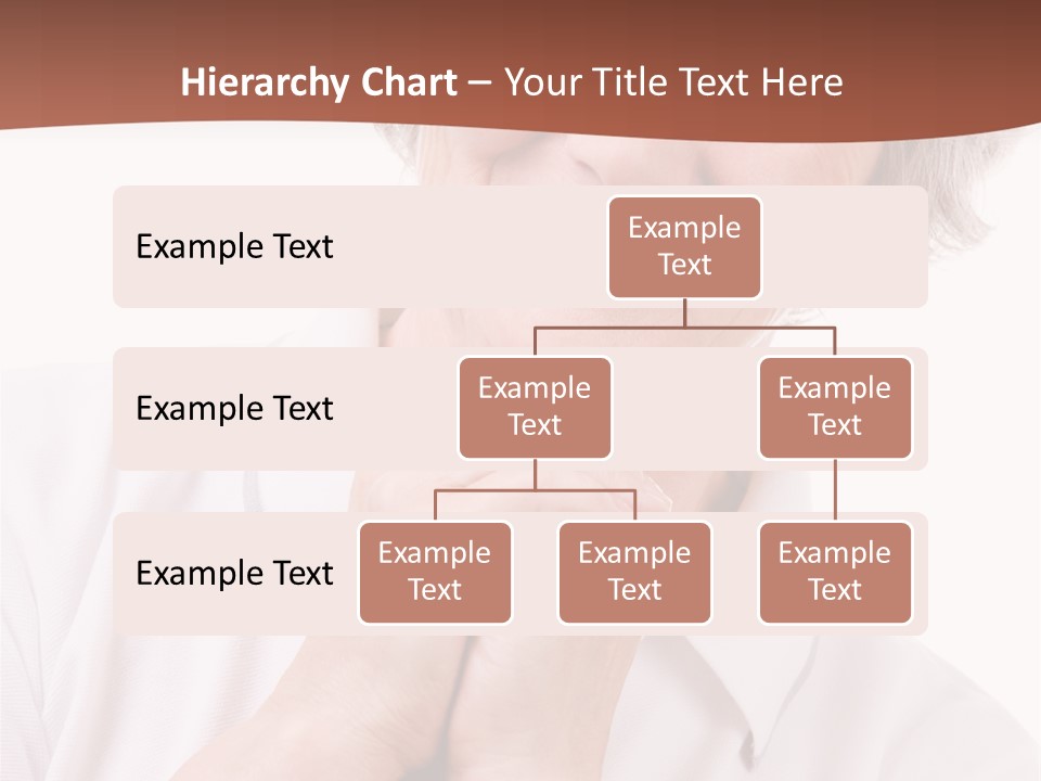 Portrait Of Mature Woman Smiling At Camera Over White Background PowerPoint Template