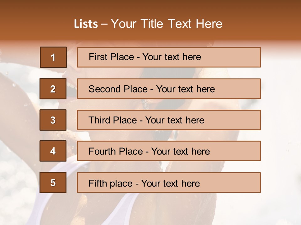 Heat. The Young Woman Bathes In A City Fountain PowerPoint Template