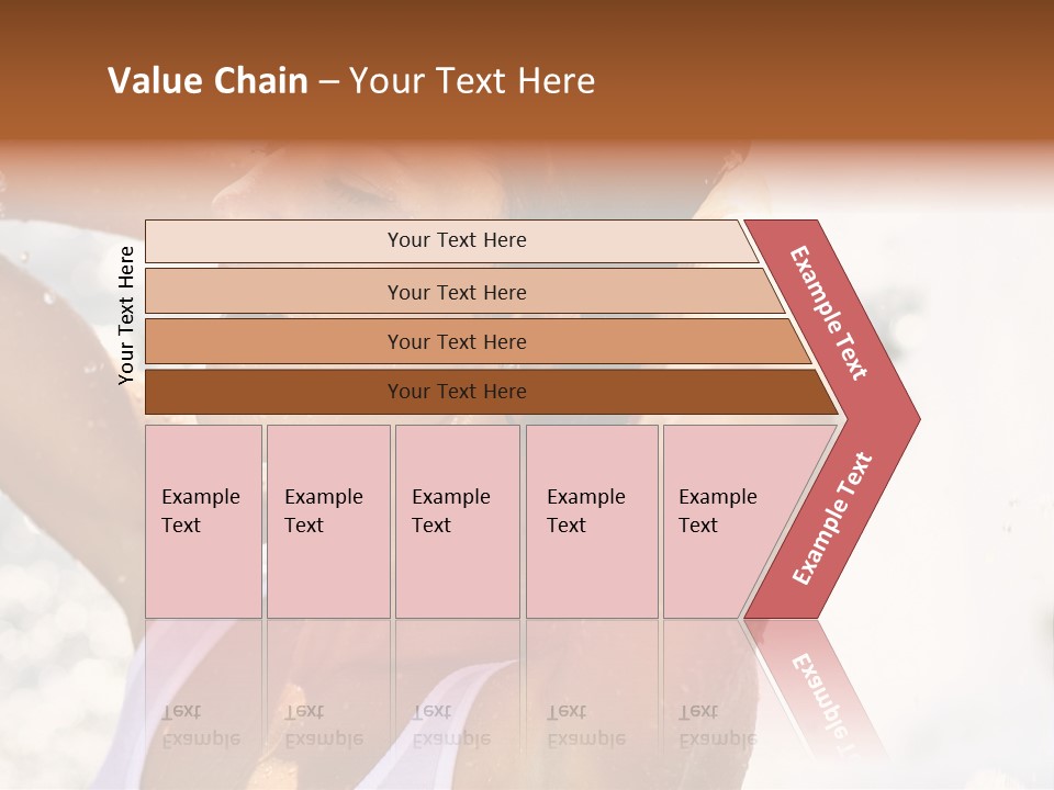 Heat. The Young Woman Bathes In A City Fountain PowerPoint Template