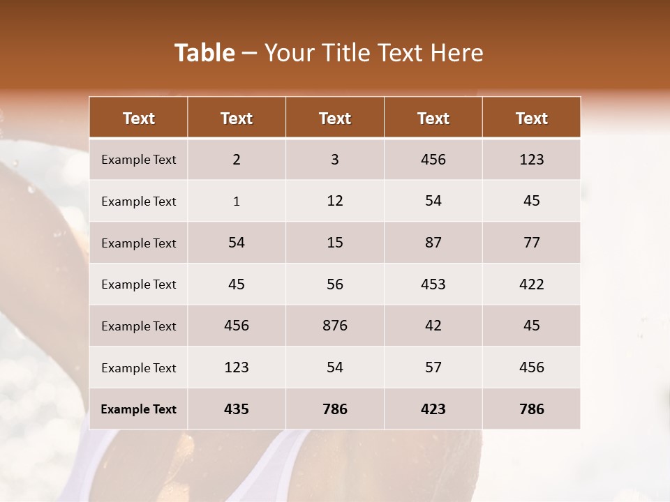 Heat. The Young Woman Bathes In A City Fountain PowerPoint Template