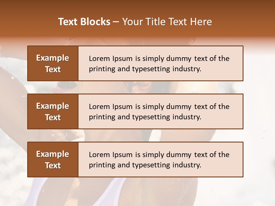 Heat. The Young Woman Bathes In A City Fountain PowerPoint Template