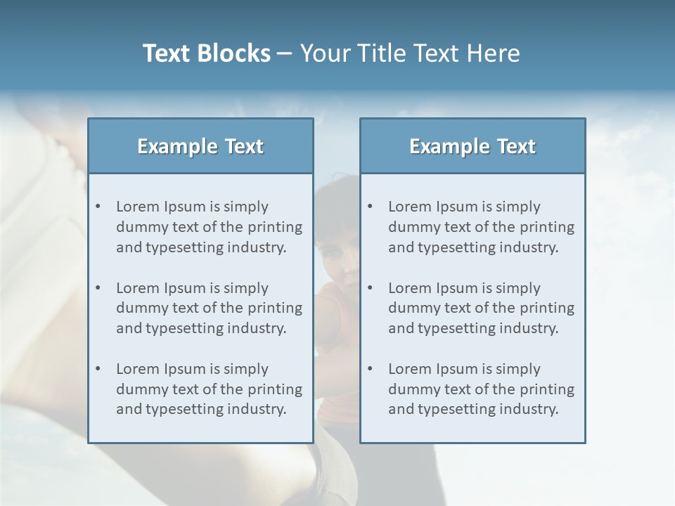 Woman Doing Stretching Outdoors At Sunset. Low Angle View, Copy Space PowerPoint Template