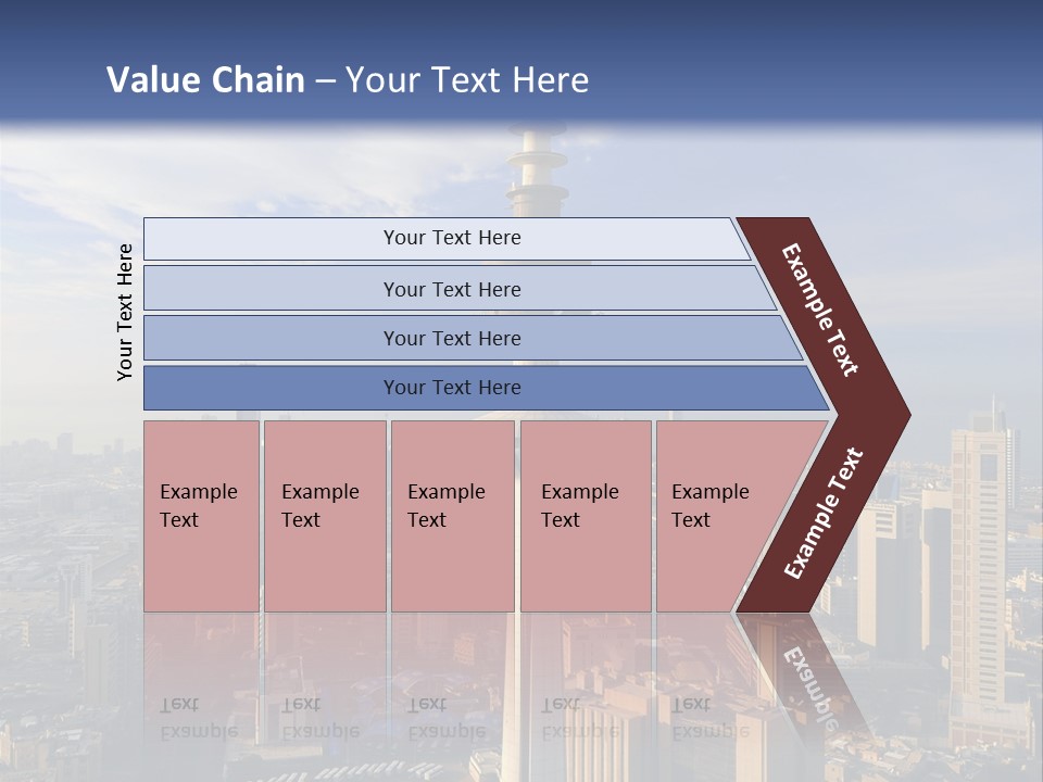 Some Famous Places In Kuwait Shooting From The Sky PowerPoint Template