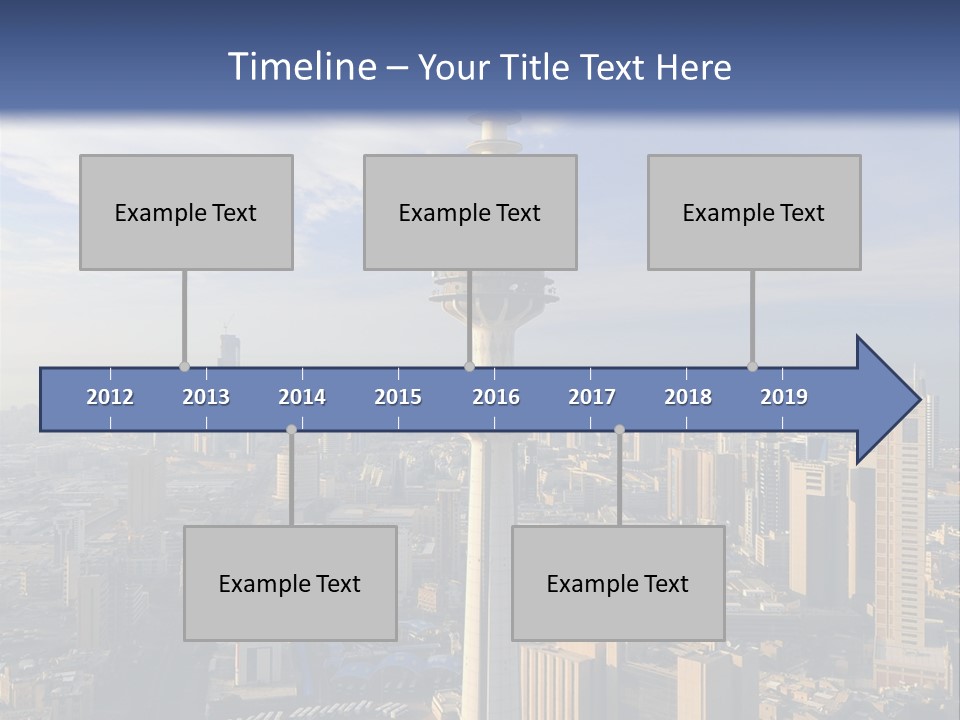 Some Famous Places In Kuwait Shooting From The Sky PowerPoint Template
