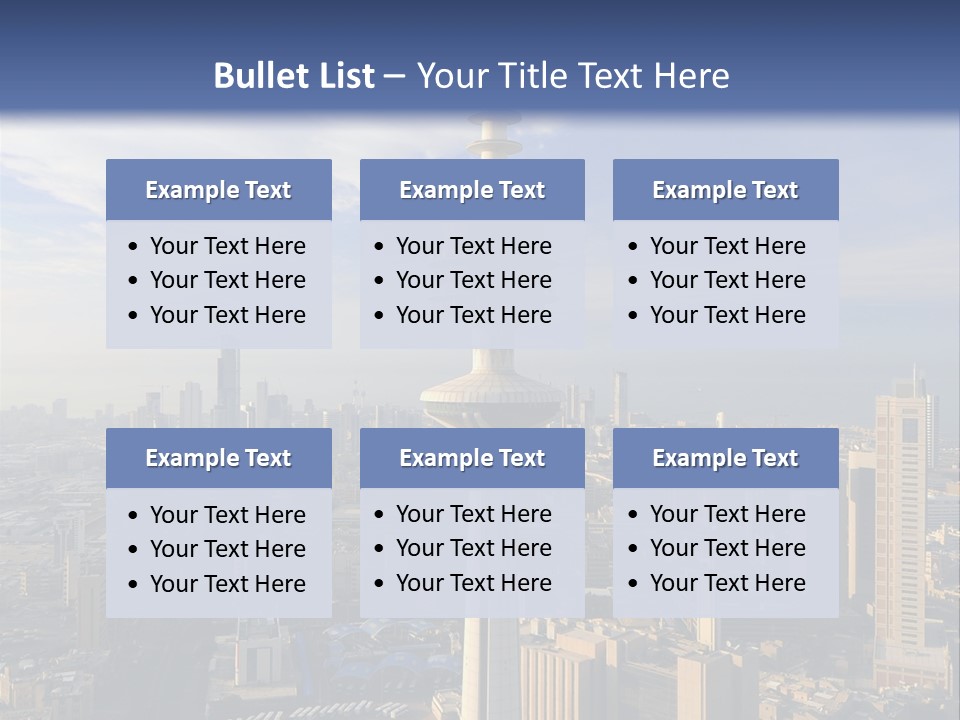 Some Famous Places In Kuwait Shooting From The Sky PowerPoint Template