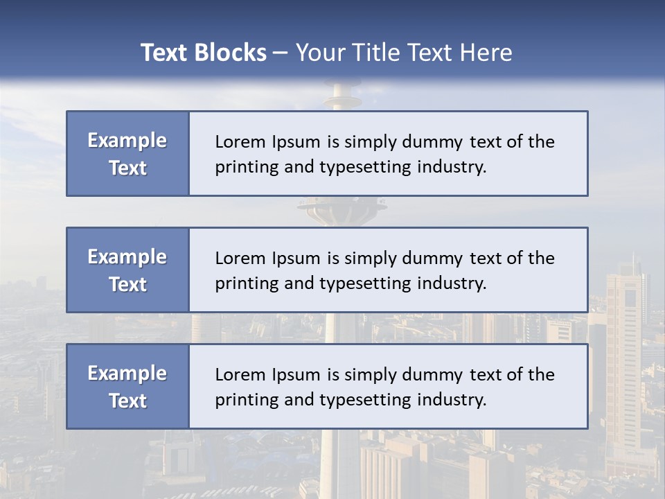 Some Famous Places In Kuwait Shooting From The Sky PowerPoint Template