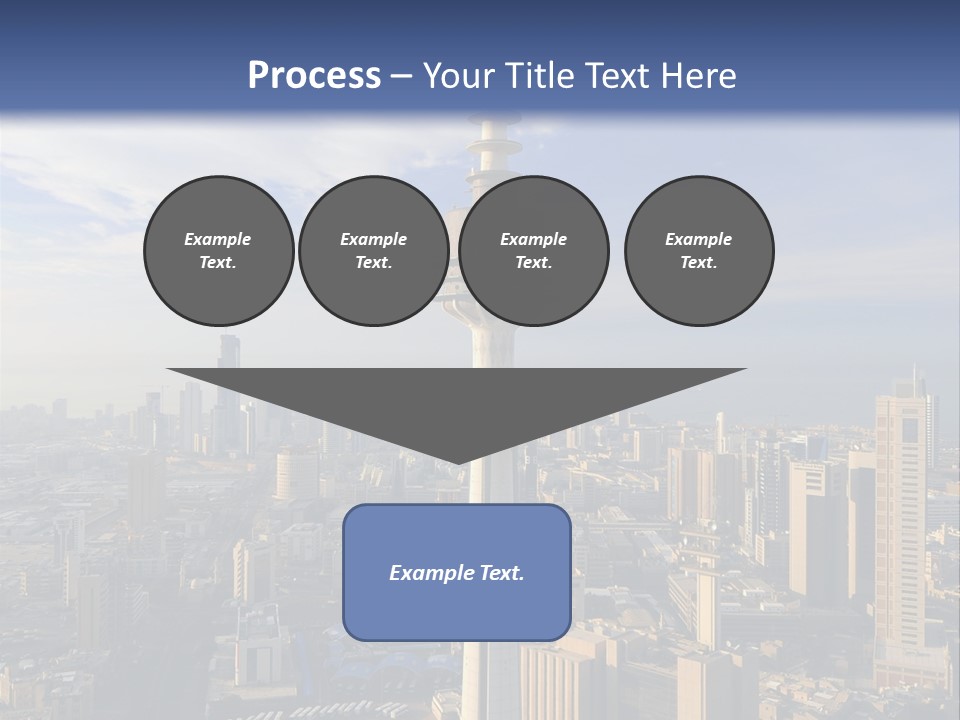 Some Famous Places In Kuwait Shooting From The Sky PowerPoint Template