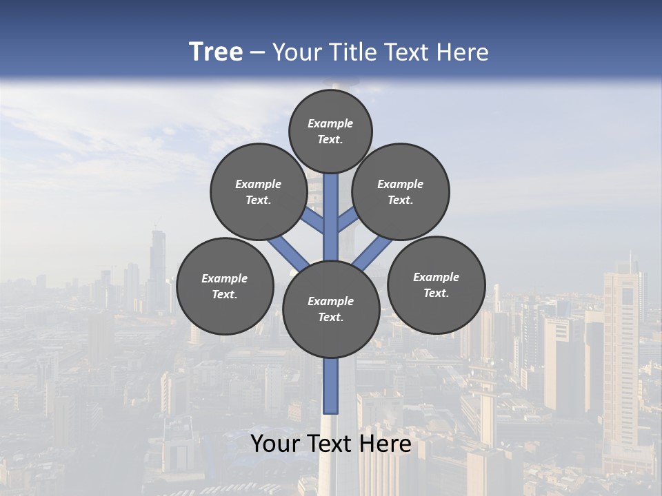 Some Famous Places In Kuwait Shooting From The Sky PowerPoint Template