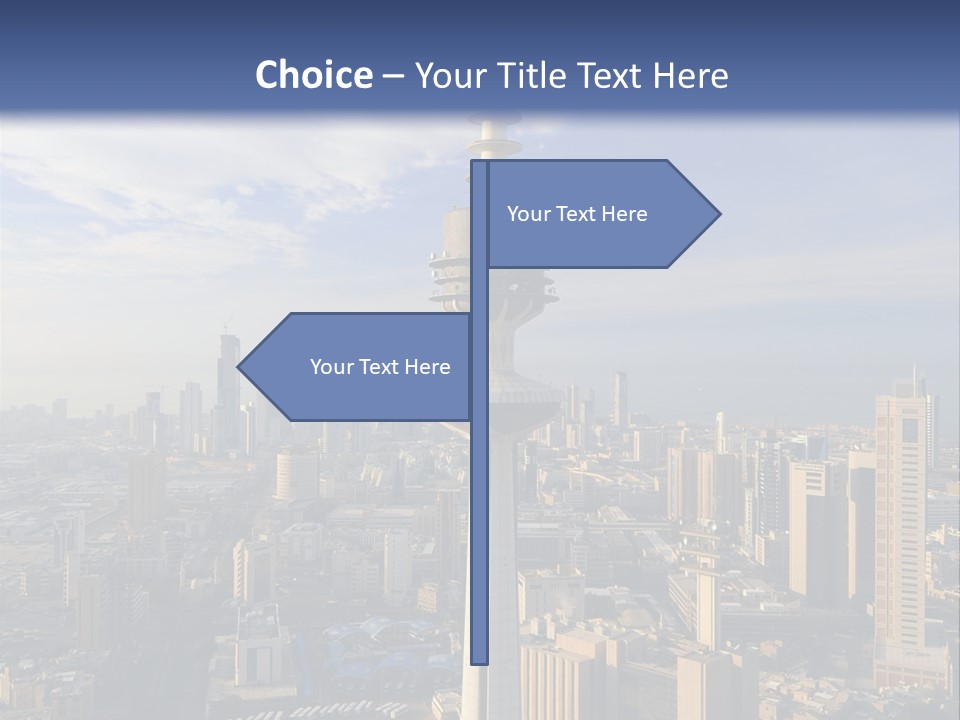 Some Famous Places In Kuwait Shooting From The Sky PowerPoint Template