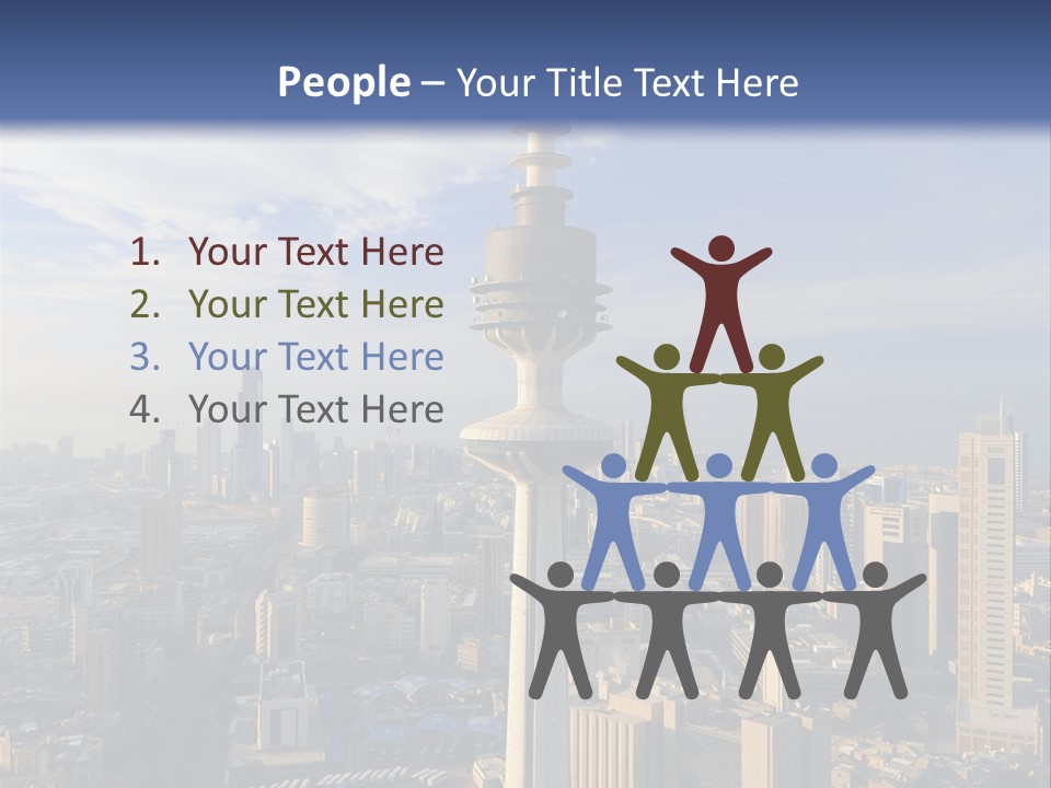 Some Famous Places In Kuwait Shooting From The Sky PowerPoint Template