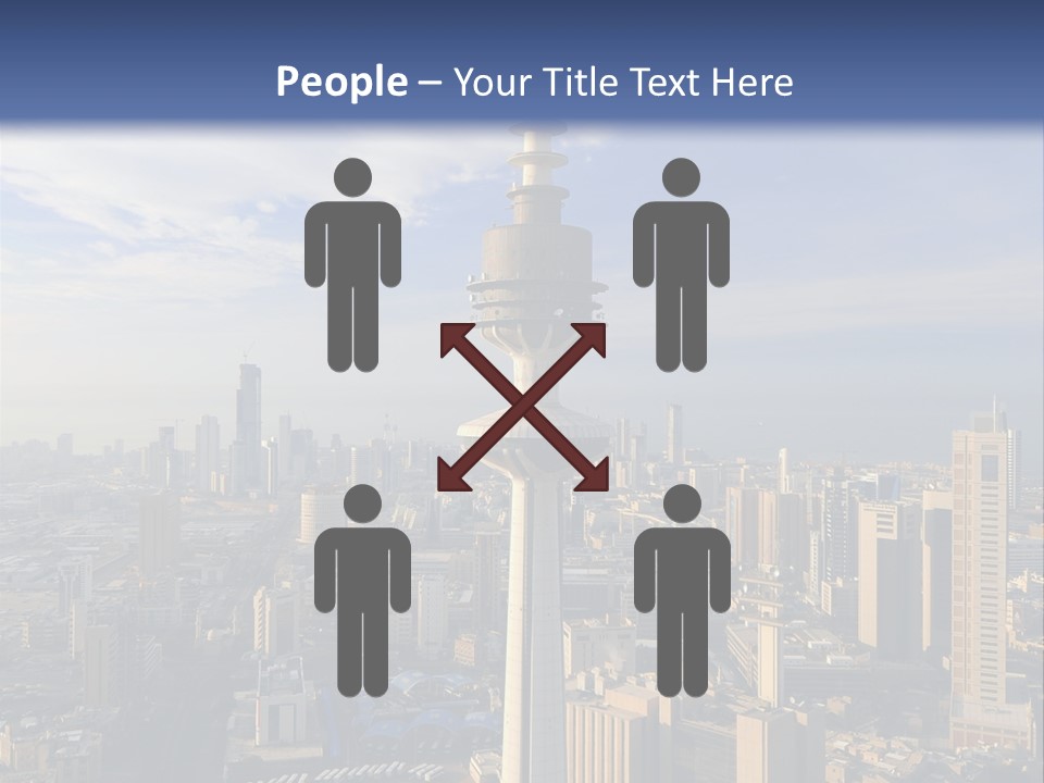 Some Famous Places In Kuwait Shooting From The Sky PowerPoint Template