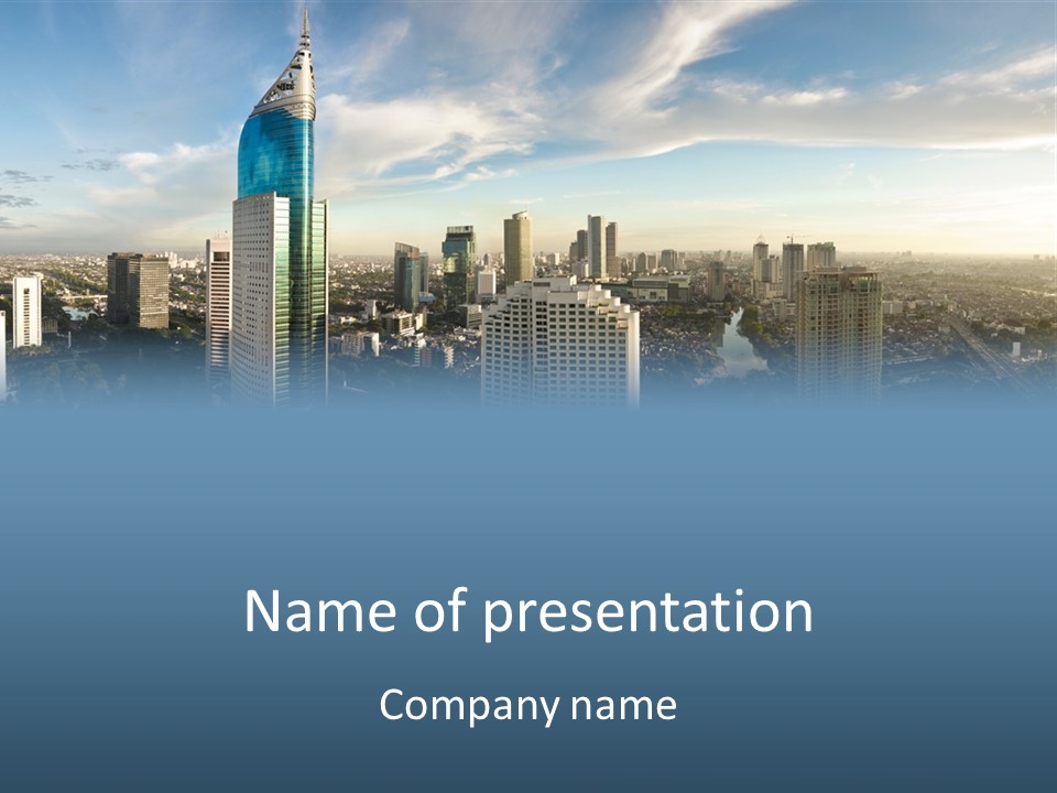 Jakarta Cityscape PowerPoint Template