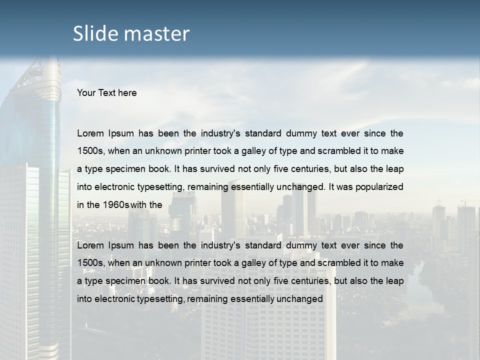 Jakarta Cityscape PowerPoint Template