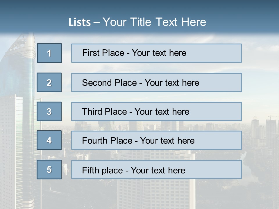 Jakarta Cityscape PowerPoint Template