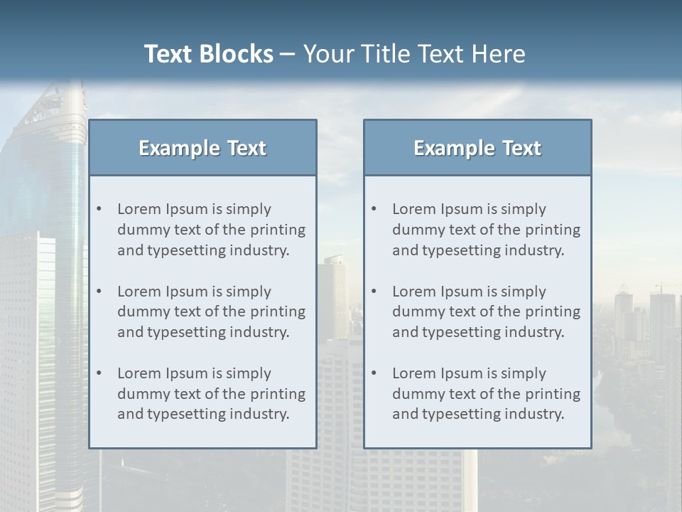 Jakarta Cityscape PowerPoint Template