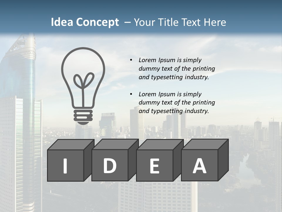 Jakarta Cityscape PowerPoint Template