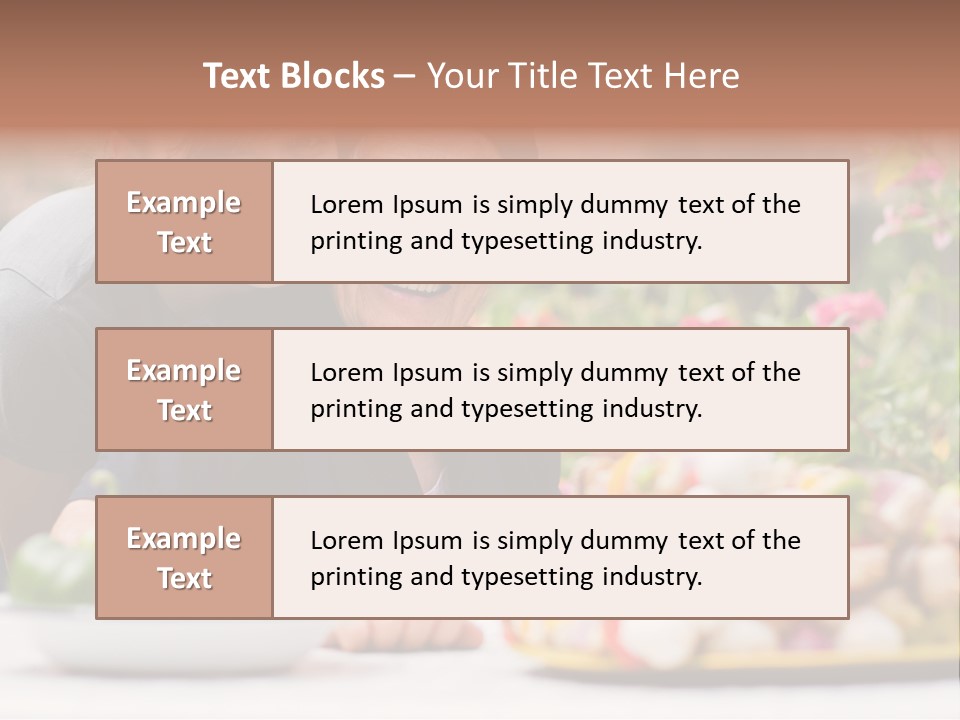 A Young Woman - Grandchild Or Carer - Next To An Old Woman At The Table, With Fresh Food In Front Of Them. PowerPoint Template