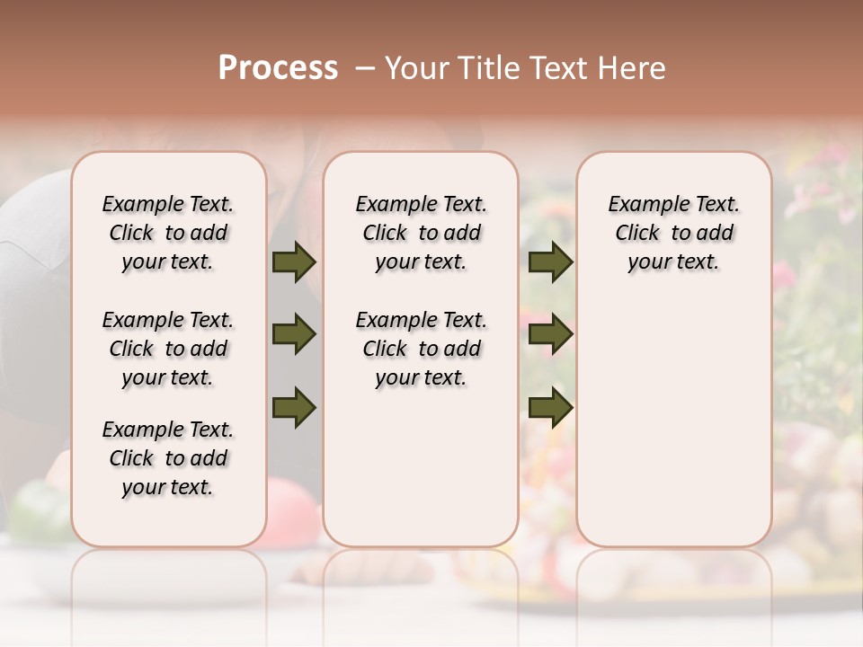 A Young Woman - Grandchild Or Carer - Next To An Old Woman At The Table, With Fresh Food In Front Of Them. PowerPoint Template