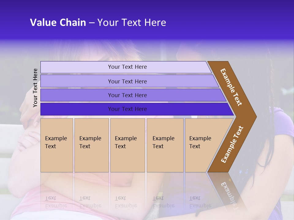 Teenage Girl Consoling Her Sad Upset Friend PowerPoint Template