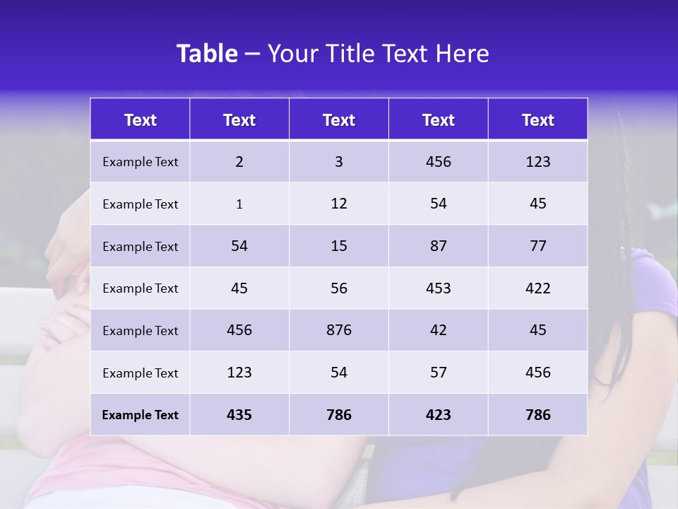 Teenage Girl Consoling Her Sad Upset Friend PowerPoint Template