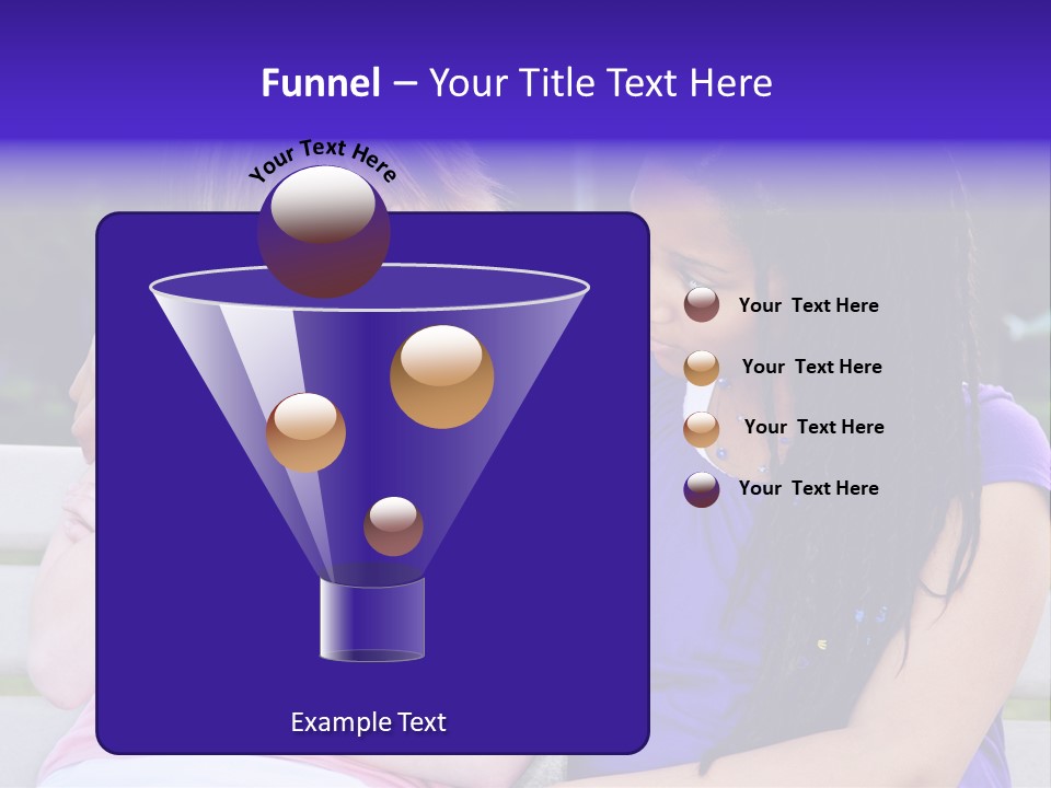 Teenage Girl Consoling Her Sad Upset Friend PowerPoint Template
