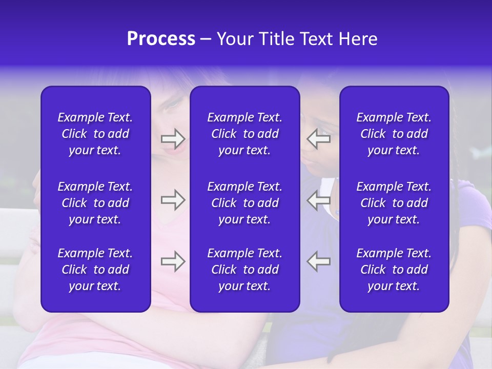 Teenage Girl Consoling Her Sad Upset Friend PowerPoint Template